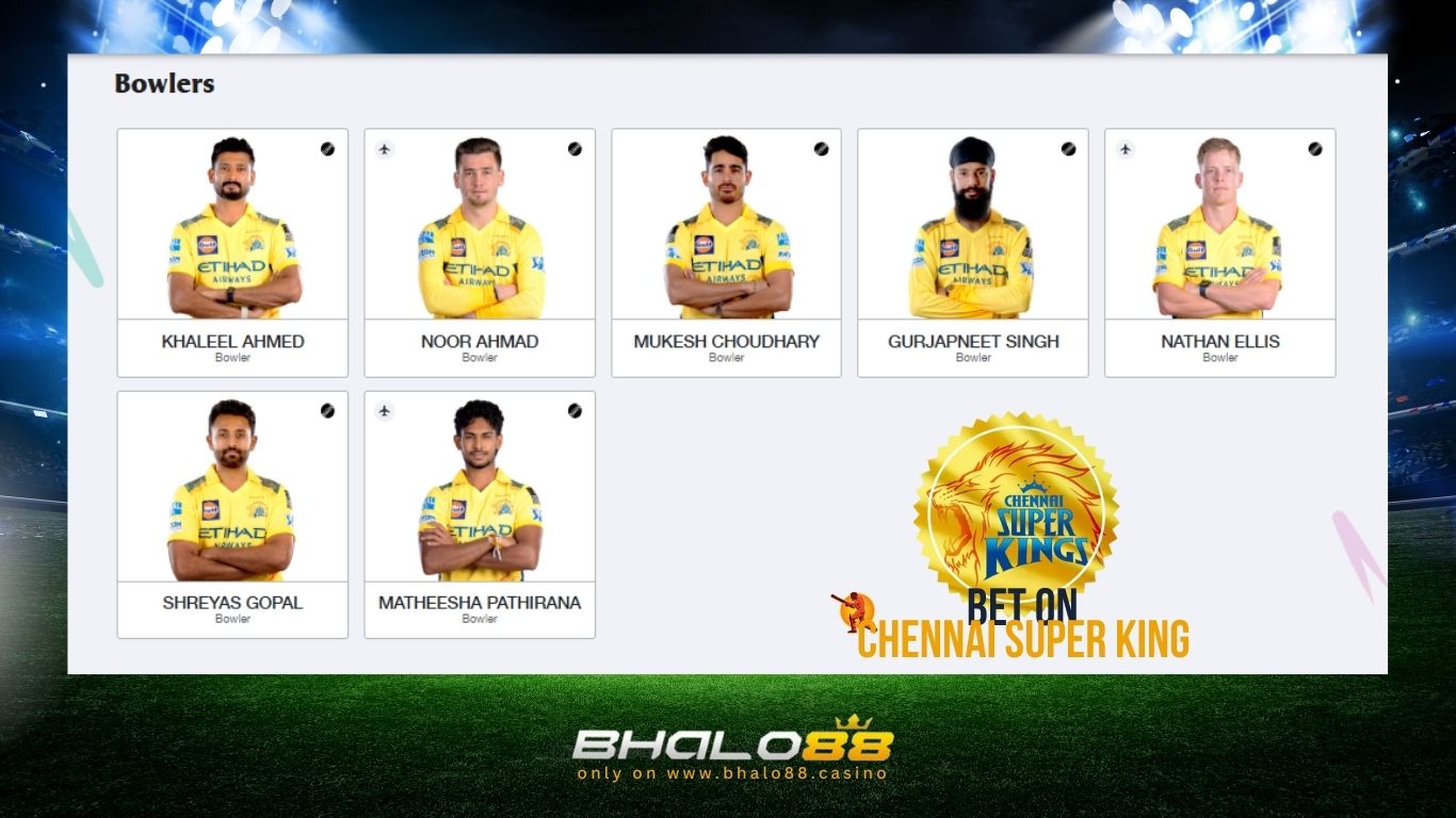 Chennai Super Kings Bowlers on Bhalo88