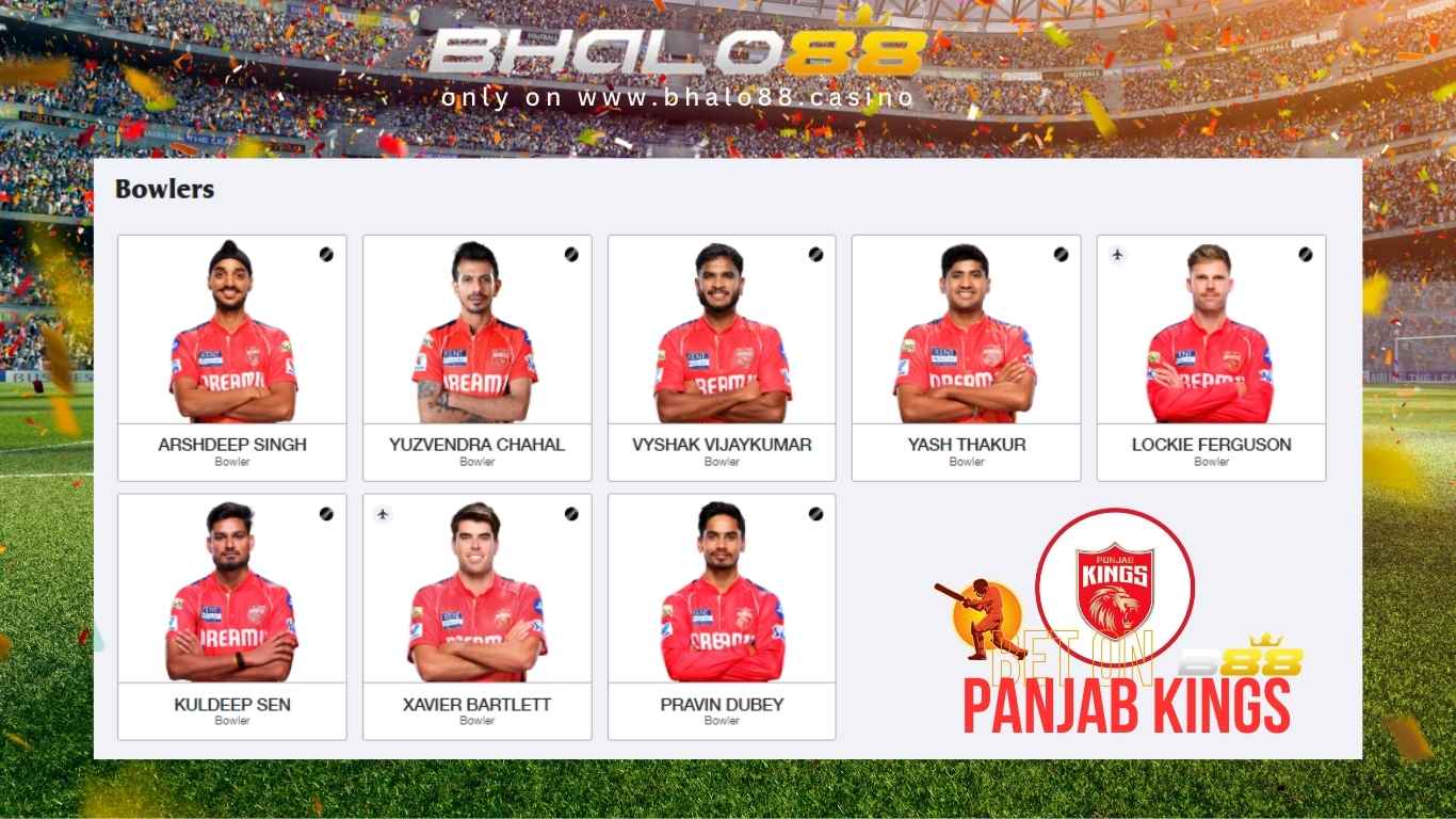 Punjab Kings BOWLERS on Bhalo88