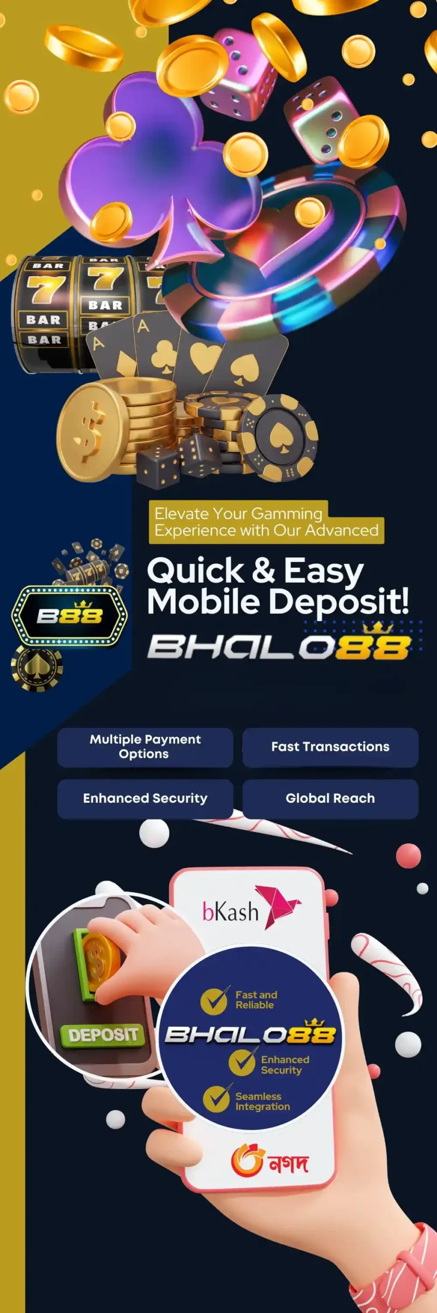 Bhalo88 Modern Mobile Banking Application Deposit