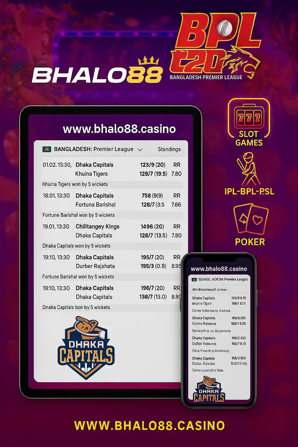 Dhaka Capitals with Bhalo88 BPL (6)