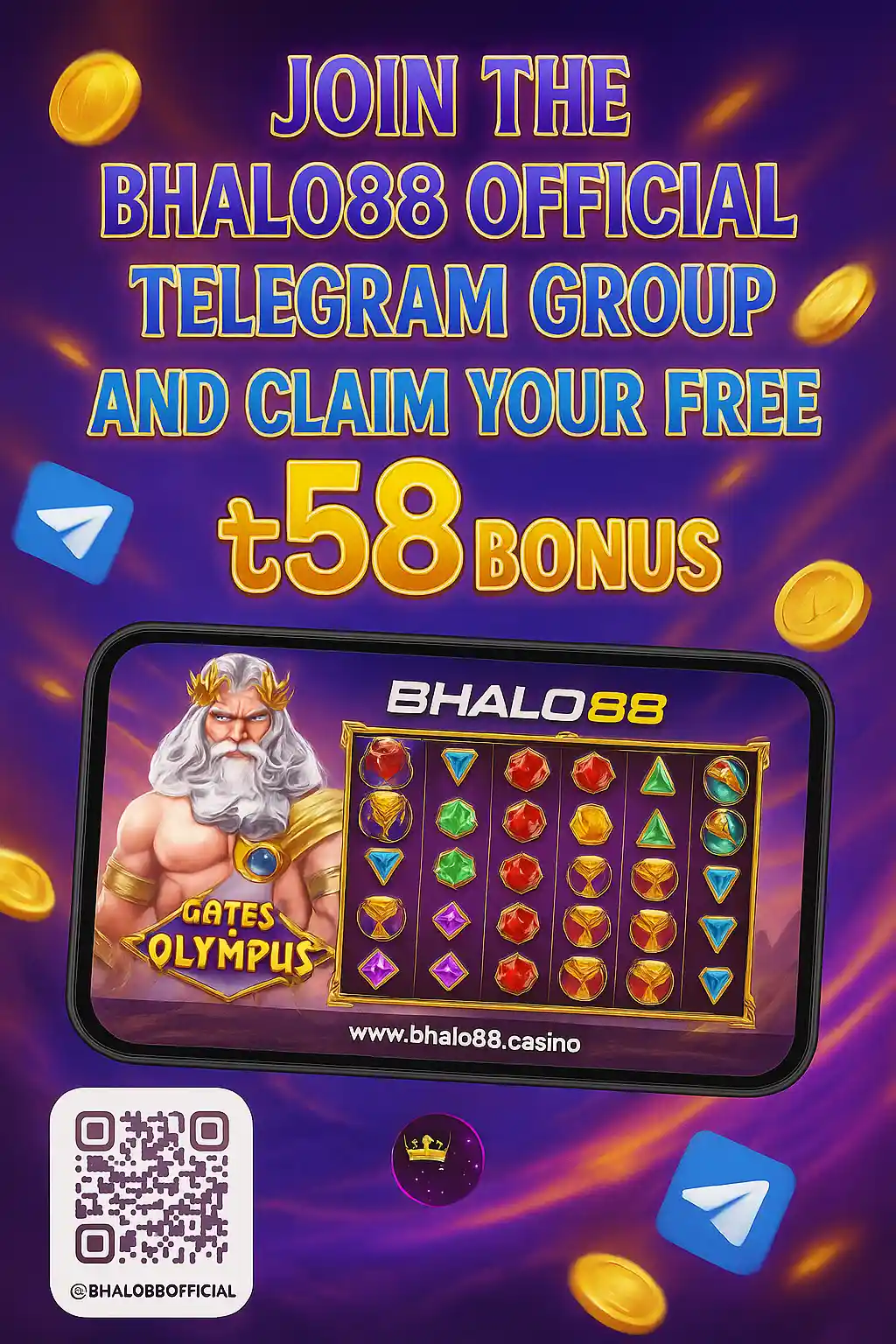 Play Gates of Olympus on Bhalo88 free credit