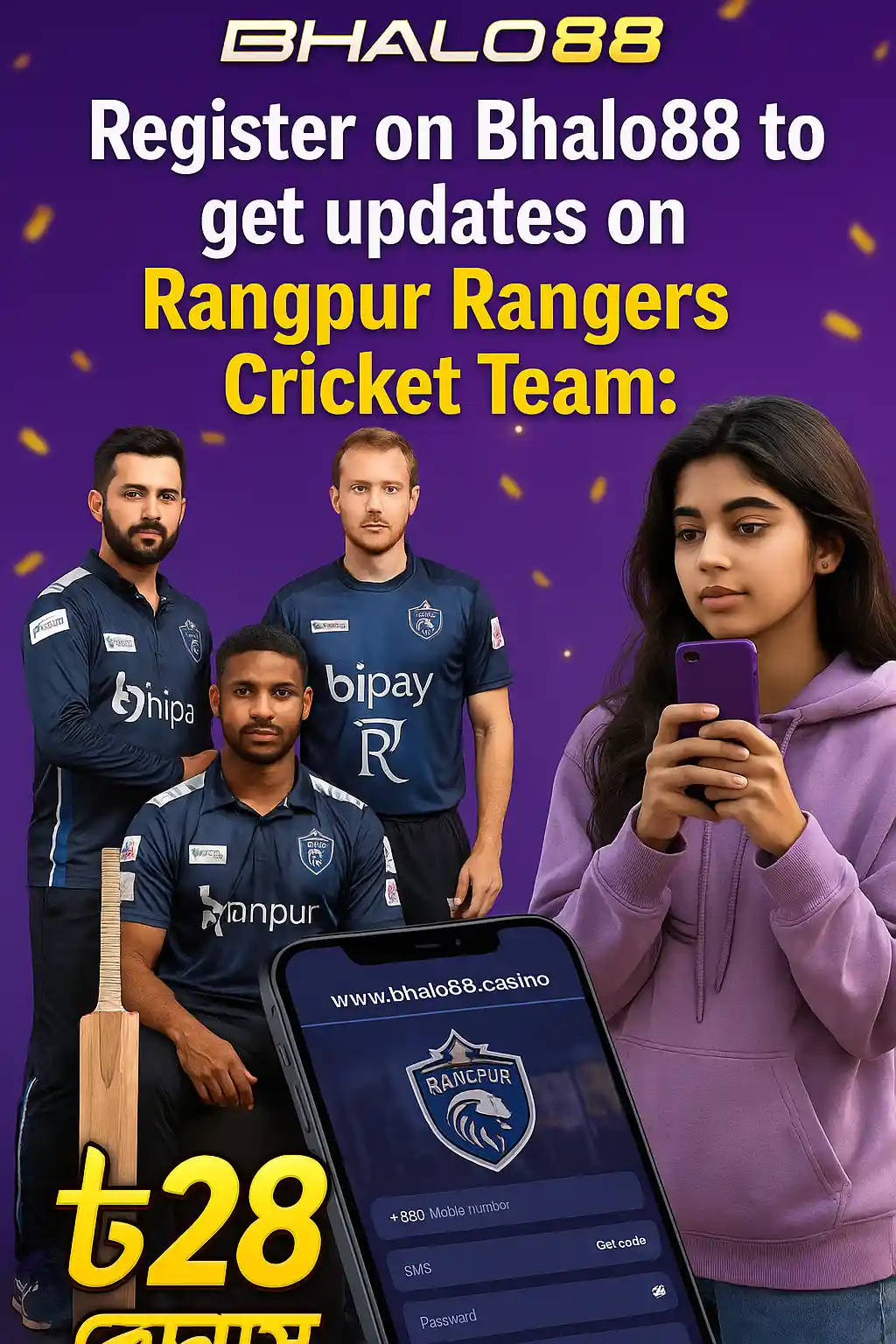 Rangpur Rangers Cricket Team Bhalo88's App Download